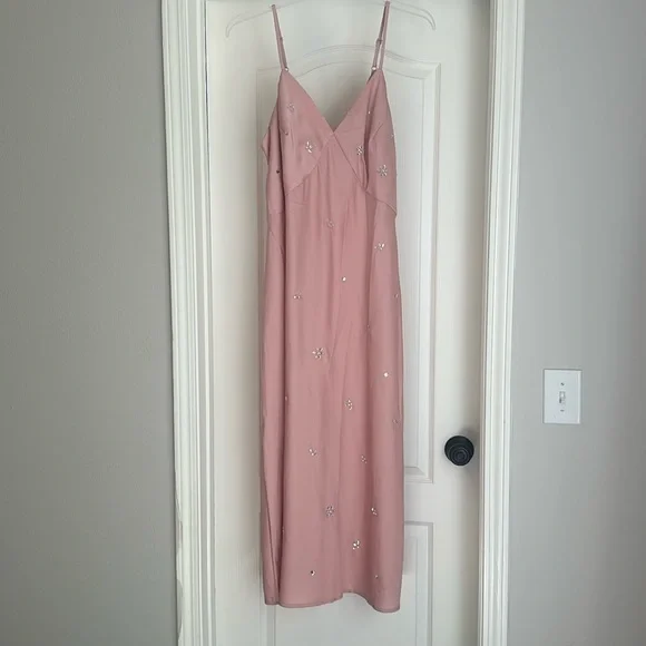 target pink satin dress TargetMomof10 on LTK
